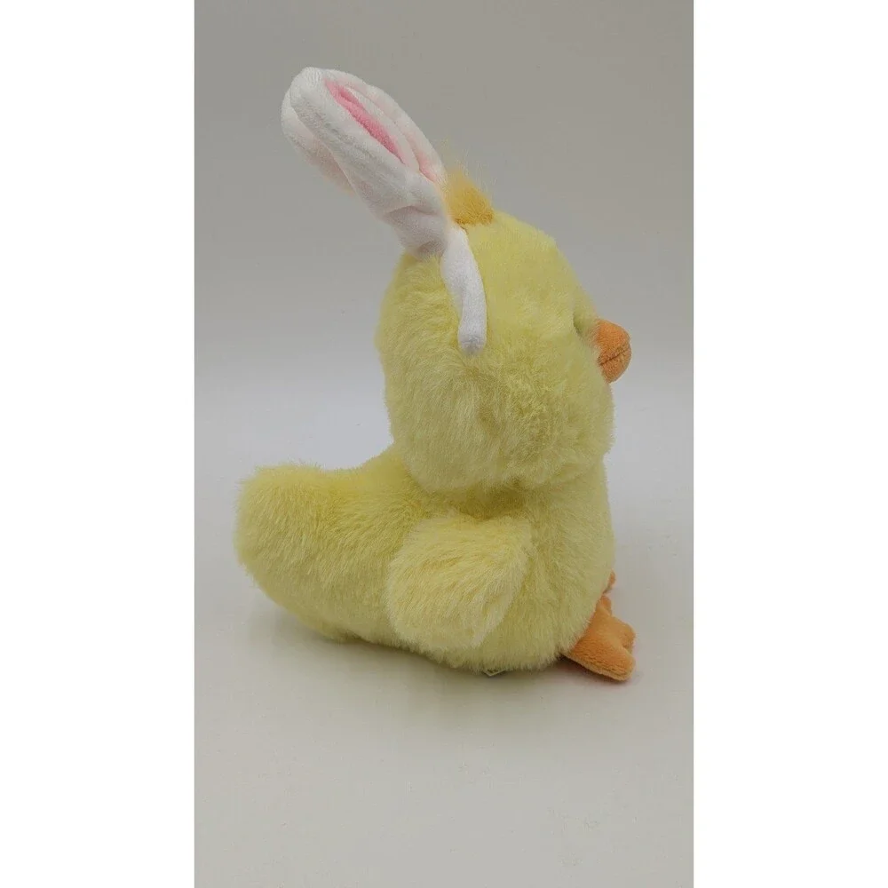 American Greetings Plush Chick Duck Yellow With Bunny Ears 10